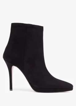 Hot DANIEL Abigail Black Suede Platform Ankle Boots