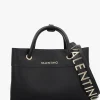 Discount VALENTINO BAGS Alexia Black Logo Strap Tote Bag