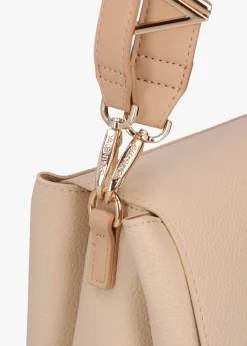 Discount VALENTINO BAGS Alexia Ecru Logo Strap Satchel Bag