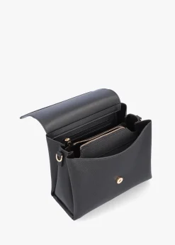 Discount VALENTINO BAGS Alexia Nero Logo Strap Satchel Bag