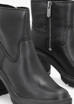 Hot TIMBERLAND Allington Heights Black Leather Block Heel Ankle Boots