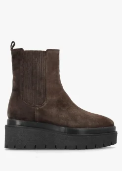 Hot ALPE Alpie Brown Suede Crepe Sole Chelsea Boots
