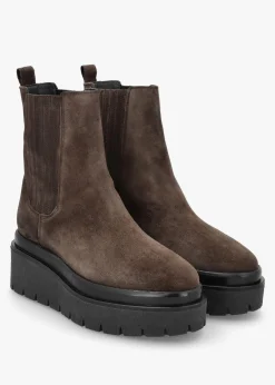 Hot ALPE Alpie Brown Suede Crepe Sole Chelsea Boots