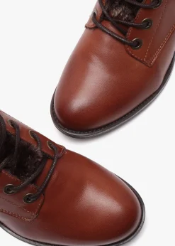 Best MODA IN PELLE Alpinne Tan Leather Tall Ankle Boots