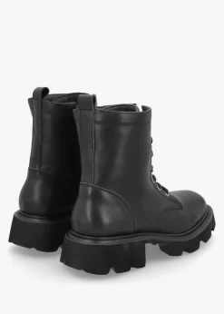 Online DANIEL Amari Black Leather Embellished Ankle Boots