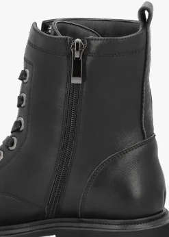 Online DANIEL Amari Black Leather Embellished Ankle Boots