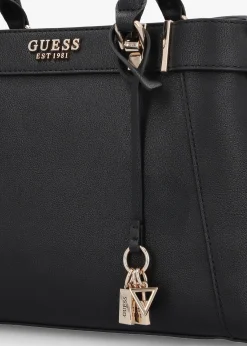 New GUESS Anadela Large Black Satchel Bag