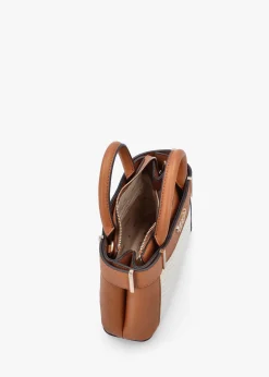 Best GUESS Anadela Mini Natural Cognac Satchel Bag