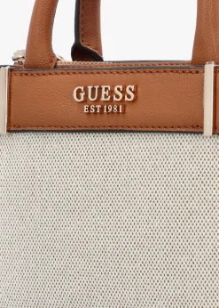 Best GUESS Anadela Mini Natural Cognac Satchel Bag