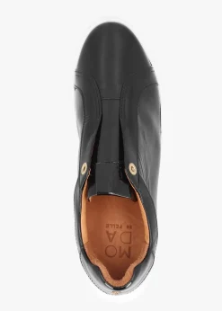 Discount MODA IN PELLE Aneeba Black Patent Leather Slip On Trainers