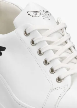 Outlet MARTE Angels Rise Black Leather Flatform Trainers