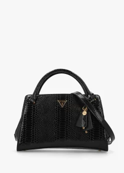 New GUESS Annita Black Girlfriend Satchel Bag
