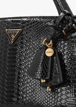 New GUESS Annita Black Girlfriend Satchel Bag