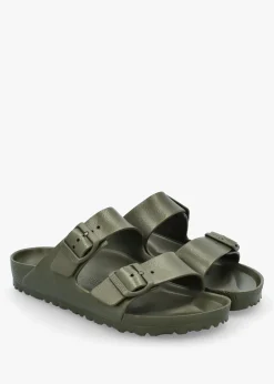 Hot BIRKENSTOCK Arizona EVA Khaki Two Bar Mules