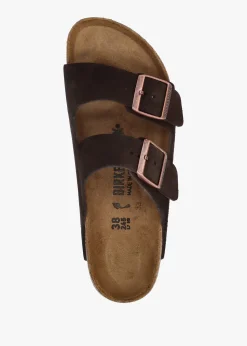 Fashion BIRKENSTOCK Arizona Mocca Suede Two Bar Mules