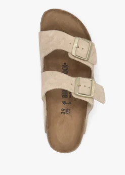 Outlet BIRKENSTOCK Arizona Sandcastle Suede Two Bar Mules