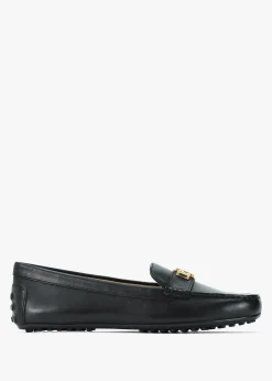 Sale LAUREN RALPH LAUREN Barnsbury Black Leather Loafers