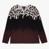 Fashion ALISON SHERRI Black Animal Print Knitted Sweater