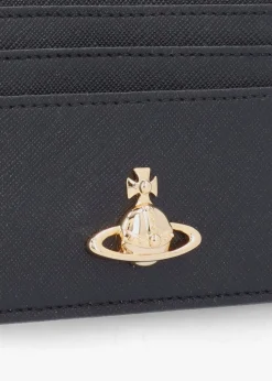 New VIVIENNE WESTWOOD Black Flat Card Case