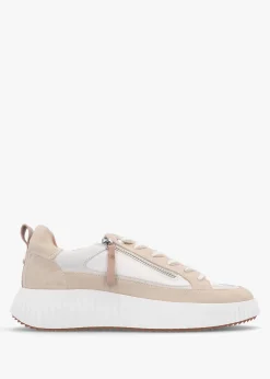 Hot MODA IN PELLE Bouville Off White Leather & Suede Chunky Trainers