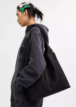 Online COACH Brooklyn 39 Brass Black Leather Shoulder Bag