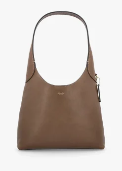 Outlet COACH Brooklyn 28 Dark Stone Leather Shoulder Bag