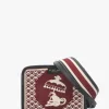 Fashion MY BEST BAG Burgundy Monkey Tapestry Cross-Body Bag