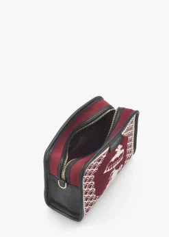 Fashion MY BEST BAG Burgundy Monkey Tapestry Cross-Body Bag