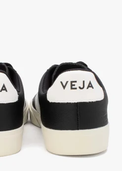 Discount VEJA Campo Chromefree Leather Black White Trainers