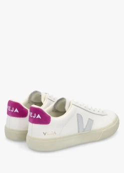 Online VEJA Campo Leather White Silver Ultraviolet Trainers
