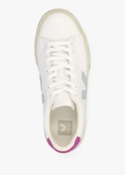 Online VEJA Campo Leather White Silver Ultraviolet Trainers