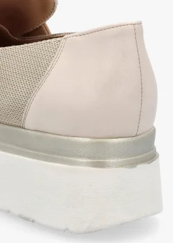 Clearance DANIEL Chainy Beige Link Chain Flatform Loafers