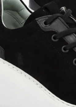Outlet FLY LONDON Dufy Black Suede Wedge Trainers