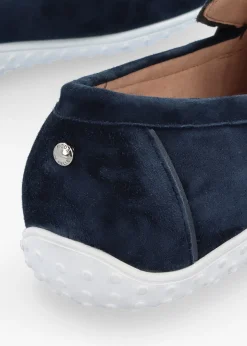 Sale MODA IN PELLE Elinia Navy Suede Tassel Loafers
