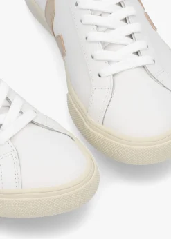 Hot VEJA Esplar Logo Leather Extra White Platine Trainers
