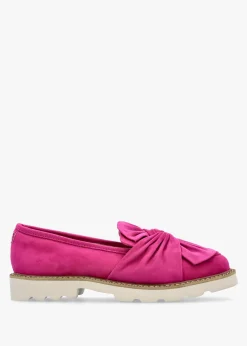 Online MODA IN PELLE Eves Pink Textile Loafers