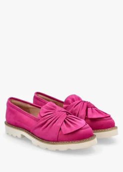 Online MODA IN PELLE Eves Pink Textile Loafers
