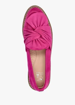 Online MODA IN PELLE Eves Pink Textile Loafers