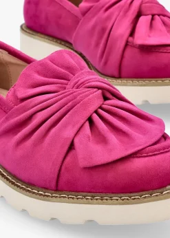 Online MODA IN PELLE Eves Pink Textile Loafers
