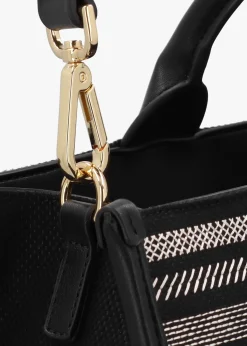 Fashion LOVE MOSCHINO Flower Nero Tote Bag