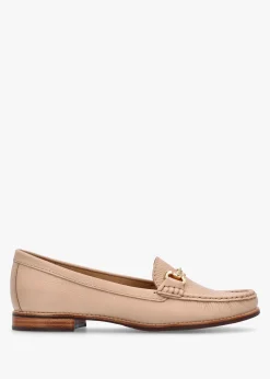 New DANIEL Galtro Nude Tumbled Leather Snaffle Loafers