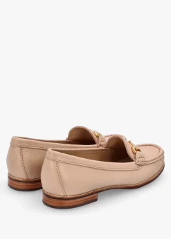 New DANIEL Galtro Nude Tumbled Leather Snaffle Loafers