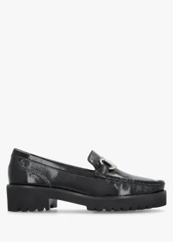 Best DANIEL Garrera Black Patent Leather Chunky Loafers