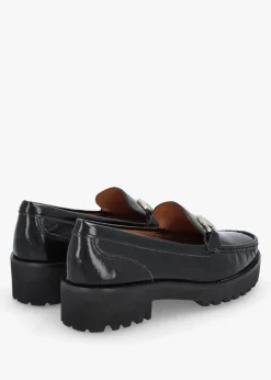 Best DANIEL Garrera Black Patent Leather Chunky Loafers