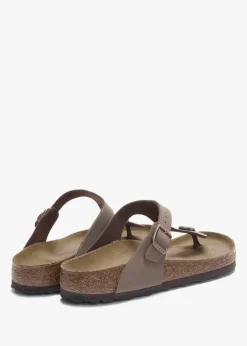 Clearance BIRKENSTOCK Gizeh Birko-Flor Mocca Toe Post Sandals