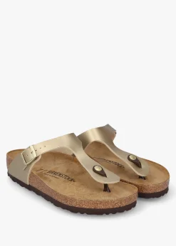 Online BIRKENSTOCK Gizeh Gold Birko-Flor Sandals