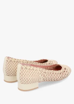 Outlet PRETTY BALLERINAS Gretschen Multicoloured Woven Leather Ballerina Pumps