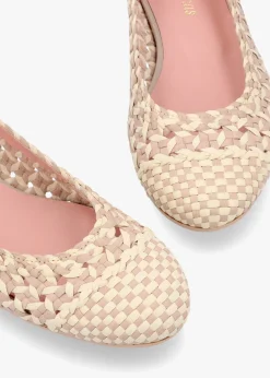 Outlet PRETTY BALLERINAS Gretschen Multicoloured Woven Leather Ballerina Pumps