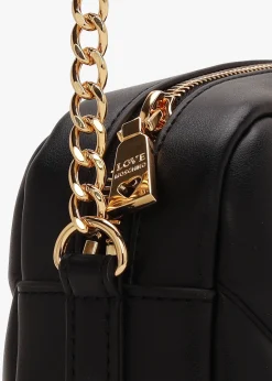 Outlet LOVE MOSCHINO Heart Logo Quilted Nero Cross-Body Bag
