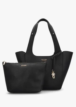 Discount GUESS Helina Black Tote Bag